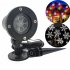 LED Christmas Light Outdoor Waterproof Snowflower Projection Lamp for Lawn Stage European regulation white light