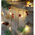 LED Christmas Tree Lamp String Pinecone Mushroom Shape Christmas Decoration Fairy Light Warm White 2m 20LED