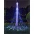 LED Christmas Tree Star Waterfall Lights With Remote Control 8 Lighting Modes IP44 Waterproof String Light For Outdoor Christmas Decorations USB colorful