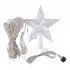 LED Christmas Tree Star Waterfall Lights With Remote Control 8 Lighting Modes IP44 Waterproof String Light For Outdoor Christmas Decorations USB colorful