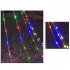 LED Christmas Tree Star Waterfall Lights With Remote Control 8 Lighting Modes IP44 Waterproof String Light For Outdoor Christmas Decorations USB colorful