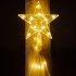 LED Christmas Tree Star Waterfall Lights With Remote Control 8 Lighting Modes IP44 Waterproof String Light For Outdoor Christmas Decorations USB colorful