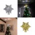 LED Christmas Tree Topper Lights Built in LED Projector Magic Project Light For Christmas Tree Decorations Snowflake Style Silver US plug