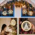 LED Christmas Window Lights 7LM High Brightness Energy Saving Battery Powered Hanging Xmas Decorative Light Santa