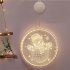 LED Christmas Window Lights 7LM High Brightness Energy Saving Battery Powered Hanging Xmas Decorative Light Santa