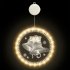 LED Christmas Window Lights 7LM High Brightness Energy Saving Battery Powered Hanging Xmas Decorative Light Santa