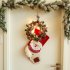 LED Christmas Wreath Light String Front Door Hanging Garland Holiday Home Decorations