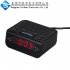 LED Clock Radio European Style Creative Alarm Clock Bedside Clock Control Plug In Radio FM black