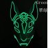 LED Cold Light Mask for Party Festive Christmas Halloween Costume Part Bar Dress Up  Standard mask yellow