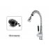 LED Color Changing Kitchen Faucet with HOT  WARM  COLD water detection colors  The water from this lighted kitchen faucet head changes color   