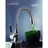 LED Color Changing Kitchen Faucet with HOT  WARM  COLD water detection colors  The water from this lighted kitchen faucet head changes color   