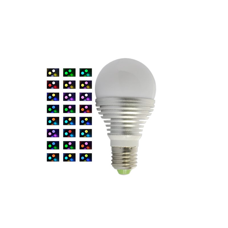 Color Changing 3W LED Light Bulb