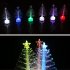 LED Colorful Fiber Christmas Tree Shaped Lamp Night Light for Home Desk Decor Gift Colorful christmas tree