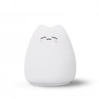 LED Colorful Night Light Energy Saving Eye-Protection Colors Changing Cartoon Cat Bedroom Bedside Lamp