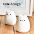 LED Colorful Night Light Energy Saving Eye Protection Colors Changing Cartoon Cat Bedroom Bedside Lamp  90 x 89 x 102mm  Cute cat