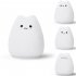 LED Colorful Night Light Energy Saving Eye Protection Colors Changing Cartoon Cat Bedroom Bedside Lamp  90 x 89 x 102mm  clever cat