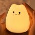 LED Colorful Night Light Energy Saving Eye Protection Colors Changing Cartoon Cat Bedroom Bedside Lamp  90 x 89 x 102mm  clever cat