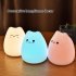 LED Colorful Night Light Energy Saving Eye Protection Colors Changing Cartoon Cat Bedroom Bedside Lamp  90 x 89 x 102mm  clever cat
