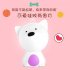 LED Colorful Night Light USB Charging Silicone Cartoon Dog Baby Nursery Pat Lamp for Children purple