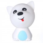 LED Colorful Night Light USB Charging Silicone Cartoon Dog Baby Nursery Pat Lamp for Children blue