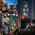 LED Colorful Solar Power Wind Chime Waterproof 7 Colors changing Windchime Hummingbird Butterfly Solar Light For Garden Outdoor green hummingbird