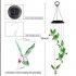 LED Colorful Solar Power Wind Chime Waterproof 7 Colors changing Windchime Hummingbird Butterfly Solar Light For Garden Outdoor green hummingbird