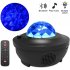 LED Colorful Starry Projector Blueteeth USB Voice Control Music Player Projection Lamp black