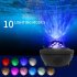 LED Colorful Starry Projector Blueteeth USB Voice Control Music Player Projection Lamp black