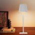 LED Cordless Table Lamp Rechargeable Desk Lamp 3 Level Brightness Touch Control Night Light For Bedroom Dining Room White  2000mAh 
