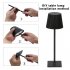 LED Cordless Table Lamp Rechargeable Desk Lamp 3 Level Brightness Touch Control Night Light For Bedroom Dining Room White  2000mAh 