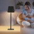 LED Cordless Table Lamp Rechargeable Desk Lamp 3 Level Brightness Touch Control Night Light For Bedroom Dining Room Black  2000mAh 