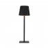 LED Cordless Table Lamp Rechargeable Desk Lamp 3 Level Brightness Touch Control Night Light For Bedroom Dining Room Black  2000mAh 