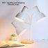 LED Desk Lamp Adjustable Goose Neck Table Lamp Eye Caring Study Desk Lamps Nightstand Lamp    For Bedroom Living Room Bar Study Room Office Gray model