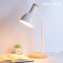 LED Desk Lamp Adjustable Goose Neck Table Lamp Eye Caring Study Desk Lamps Nightstand Lamp    For Bedroom Living Room Bar Study Room Office Gray model