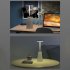 LED Desk Lamp Built In 2000mAh Battery 3 Color Stepless Dimming Wireless Charging Touch Sensor Night Light Black