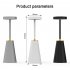 LED Desk Lamp Built In 2000mAh Battery 3 Color Stepless Dimming Wireless Charging Touch Sensor Night Light Black