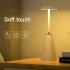 LED Desk Lamp Built In 2000mAh Battery 3 Color Stepless Dimming Wireless Charging Touch Sensor Night Light Black