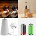 LED Desk Lamp Built In 2000mAh Battery 3 Color Stepless Dimming Wireless Charging Touch Sensor Night Light Black
