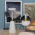 LED Desk Lamp Built In 2000mAh Battery 3 Color Stepless Dimming Wireless Charging Touch Sensor Night Light Grey