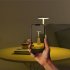 LED Desk Lamp Built In 2000mAh Battery 3 Color Stepless Dimming Wireless Charging Touch Sensor Night Light Grey
