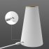 LED Desk Lamp Built In 2000mAh Battery 3 Color Stepless Dimming Wireless Charging Touch Sensor Night Light Grey