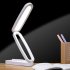 LED Desk Lamp For Office Home Rechargeable Battery Operated 3000k 4500k 6000k 3 Brightness Dimmable Wireless Reading Lamp Flexible Foldable Desk Light pink
