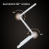 LED Desk Lamp For Office Home Rechargeable Battery Operated 3000k 4500k 6000k 3 Brightness Dimmable Wireless Reading Lamp Flexible Foldable Desk Light white