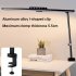 LED Desk Lamp With Clamp Dimmable Eye Caring Table Lamp 5 Brightness Levels And 5 Color Modes Architect Desk Lamps For Home Office Study Work black