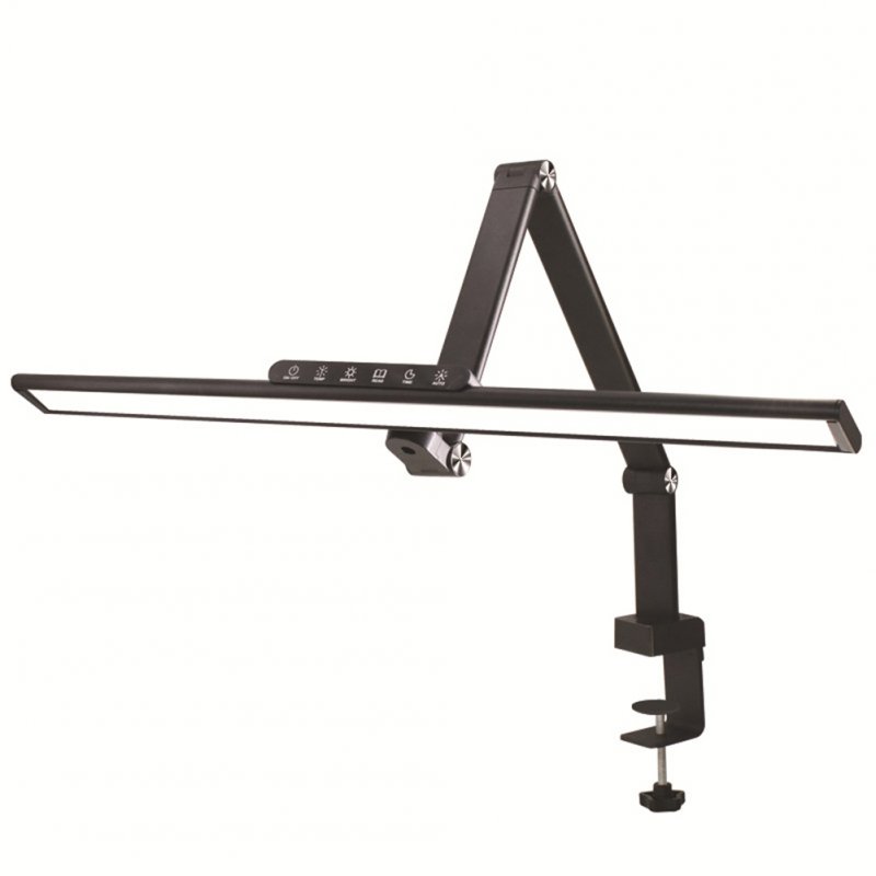 LED Desk Lamp With Clamp Dimmable Eye Caring Table Lamp 5 Brightness Levels And 5 Color Modes Architect Desk Lamps For Home Office Study Work black
