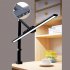 LED Desk Lamp With Clamp Dimmable Eye Caring Table Lamp 5 Brightness Levels And 5 Color Modes Architect Desk Lamps For Home Office Study Work black