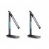 LED Desk Lamp with Wireless Charger Dual Lcd Display Multi functional Smart Eye Caring Table Lamps White US Plug