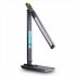 LED Desk Lamp with Wireless Charger Dual Lcd Display Multi functional Smart Eye Caring Table Lamps White US Plug