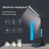 LED Desk Lamp with Wireless Charger Dual Lcd Display Multi functional Smart Eye Caring Table Lamps White US Plug