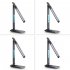 LED Desk Lamp with Wireless Charger Dual Lcd Display Multi functional Smart Eye Caring Table Lamps White US Plug